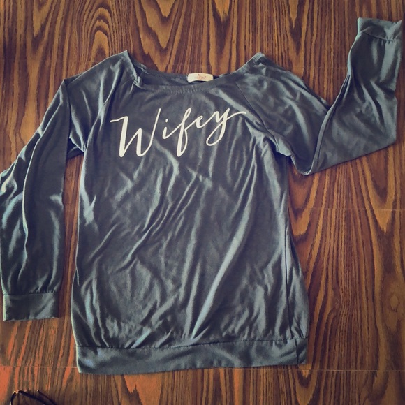 Elfin Tops - Elfin Wifey Long Sleeve Shirt
